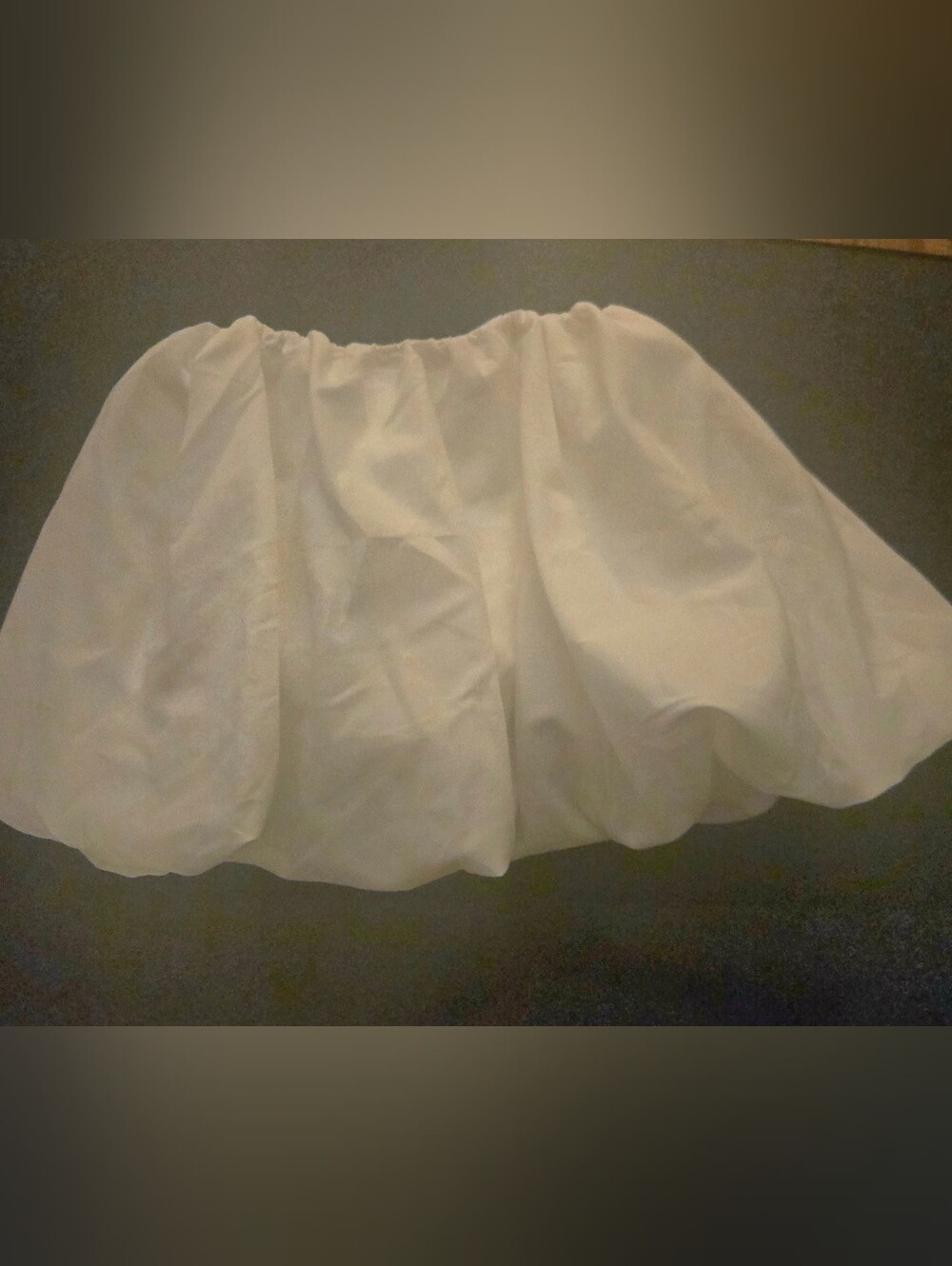 Women’s White Bubble Mini Skirt